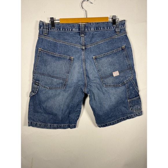 Levi Strauss Signature Other - Levi Strauss Signature Mens Carpenter Denim Shorts Medium Wash Blue W32 Cotton